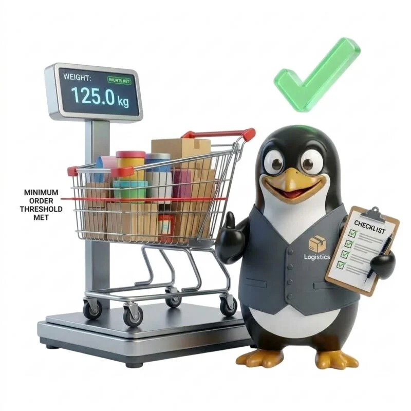 Pinguins Minimum Order